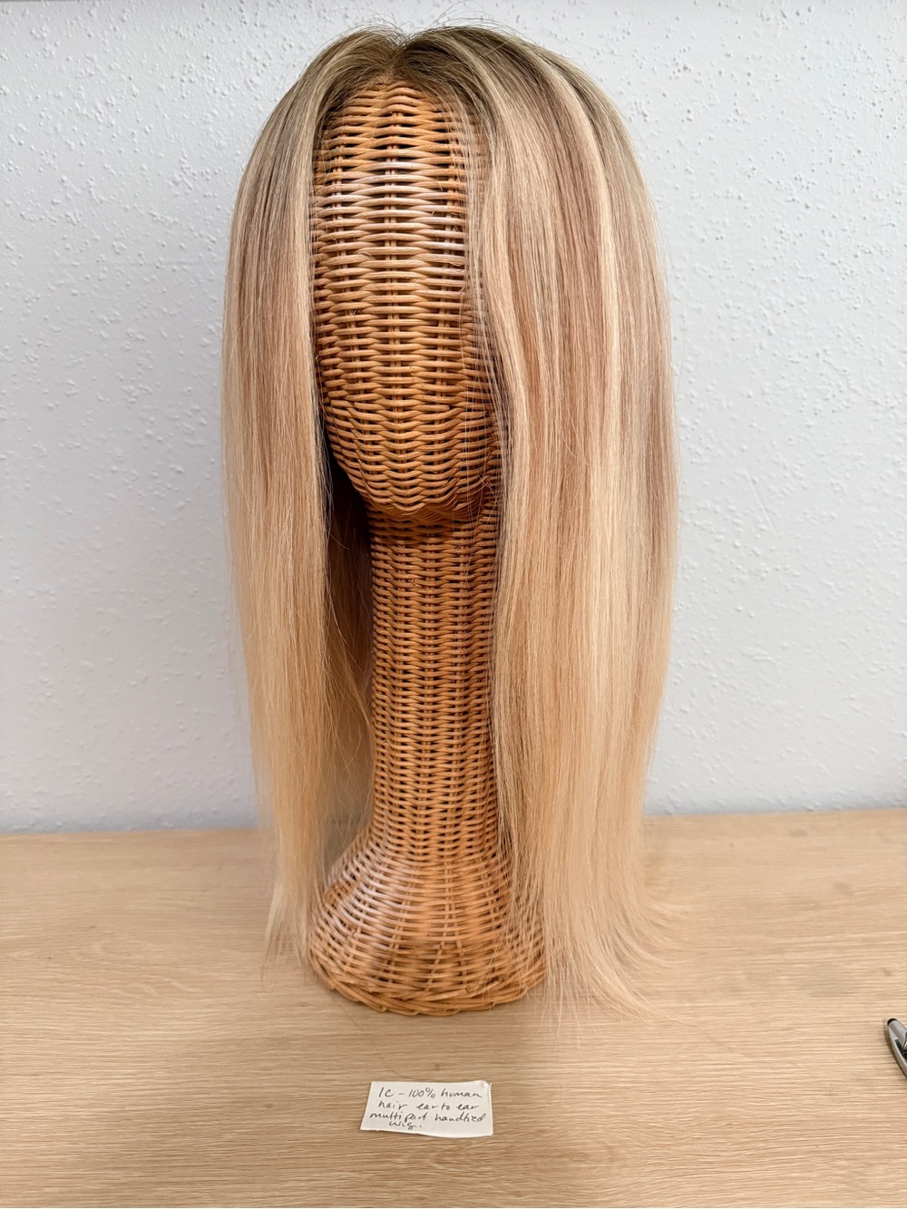 1C Blonde Straight Human Hair Wig - Natural Blonde